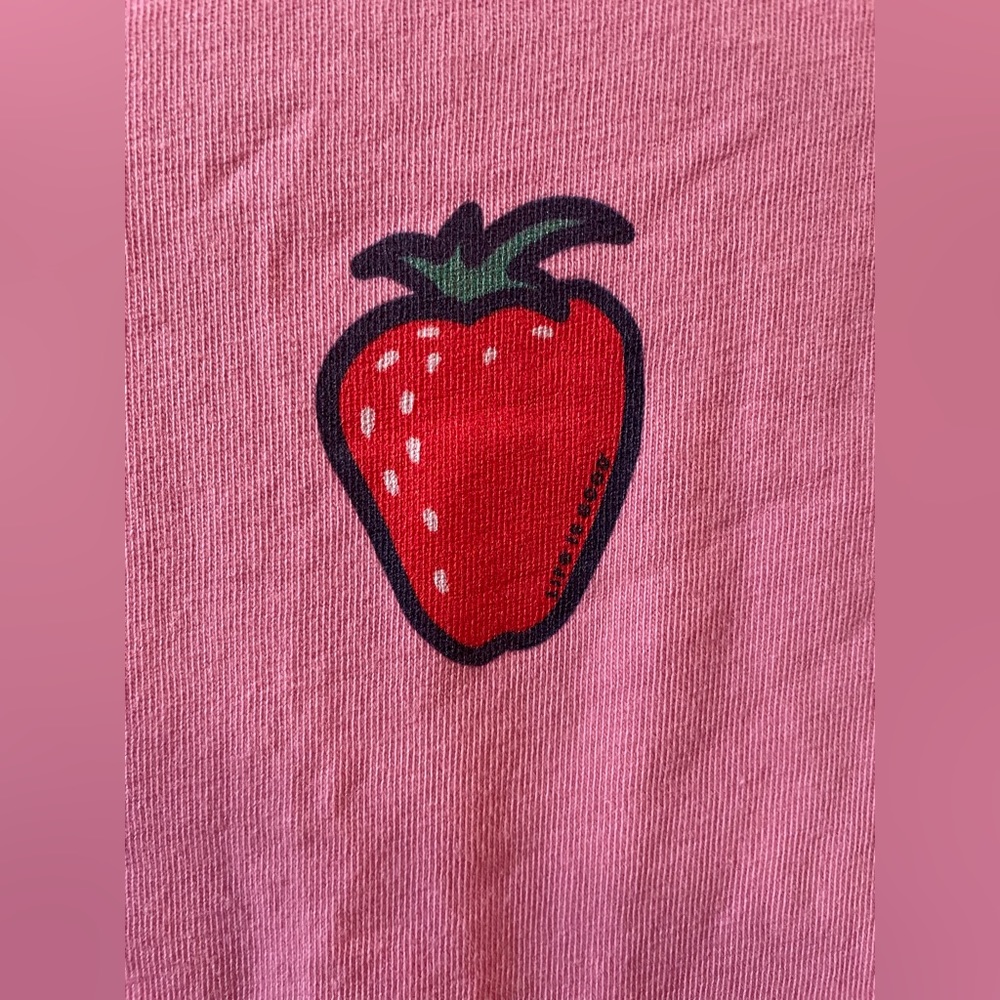 NWT Life is Good strawberry crusher-lite tee
